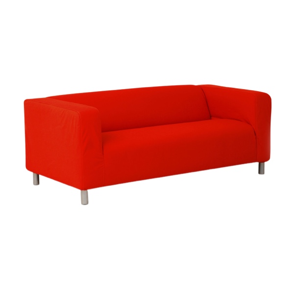 Charming Red 2 Seater Sofa